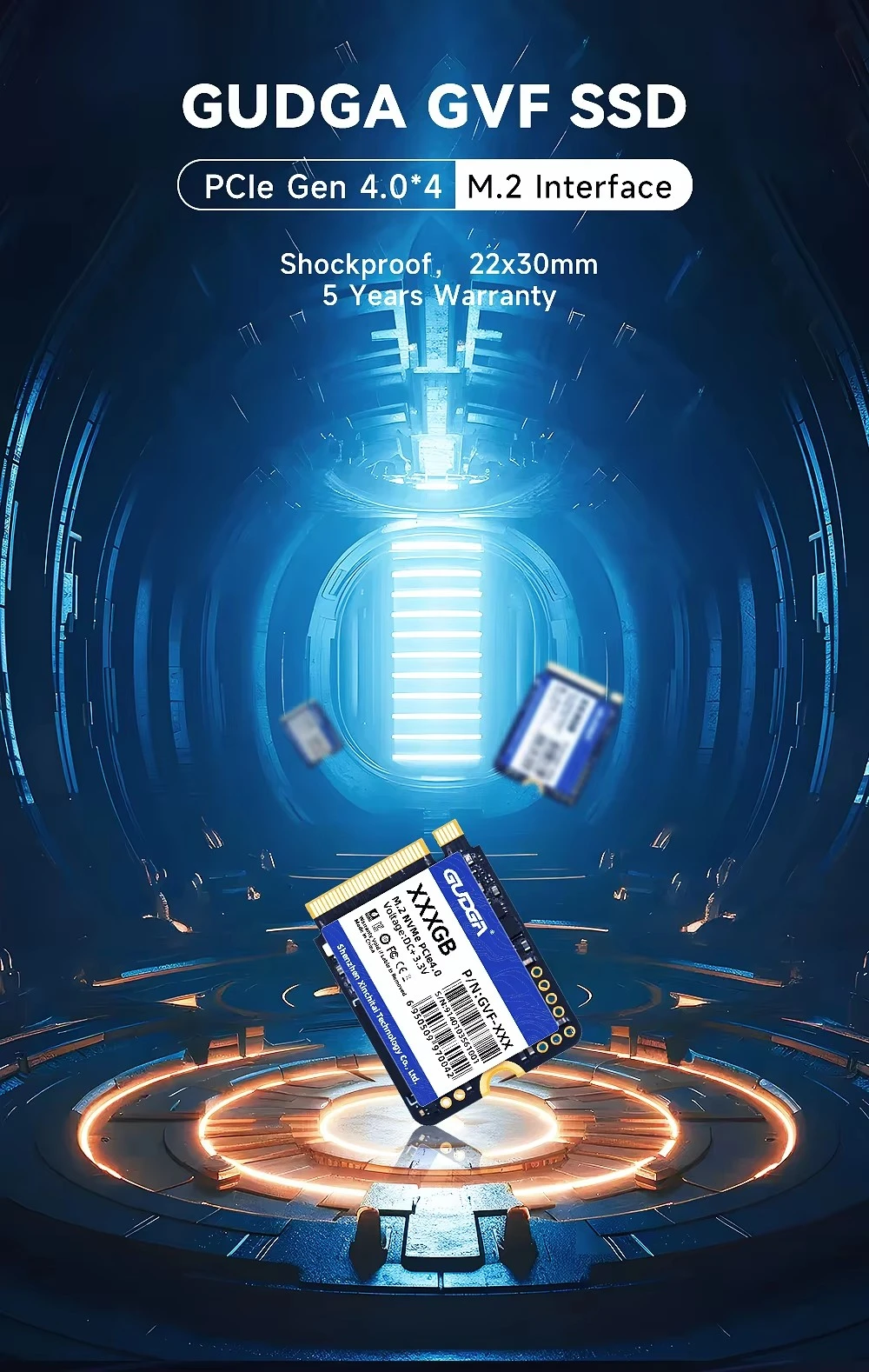 M.2 2230 PCIE 4.0 NVMe SSD 5000MB/s
